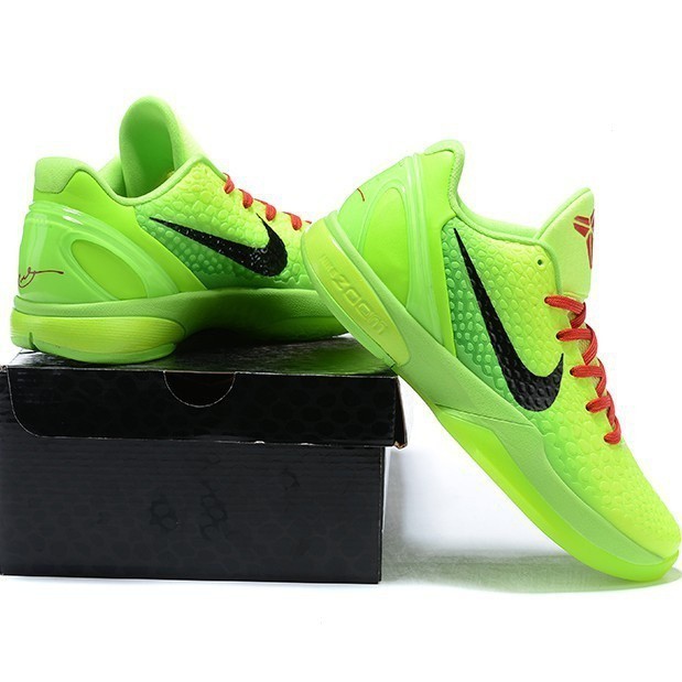 耐吉 Nike耐克zoom Kobe 6 protro聖誕綠色氣墊運動男籃球鞋戶外休閒q1227