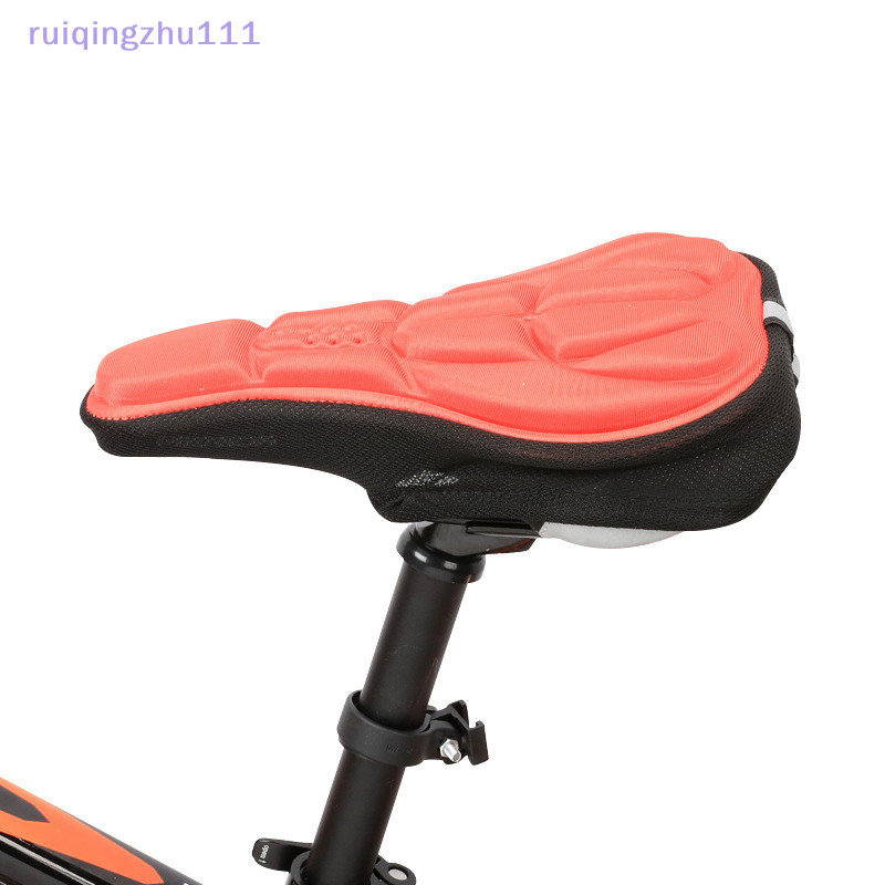 [ruiqingzhu] 3d 凝膠自行車座鞍舒適泡沫座墊座墊套自行車鞍座自行車配件自行車配件 [TW]