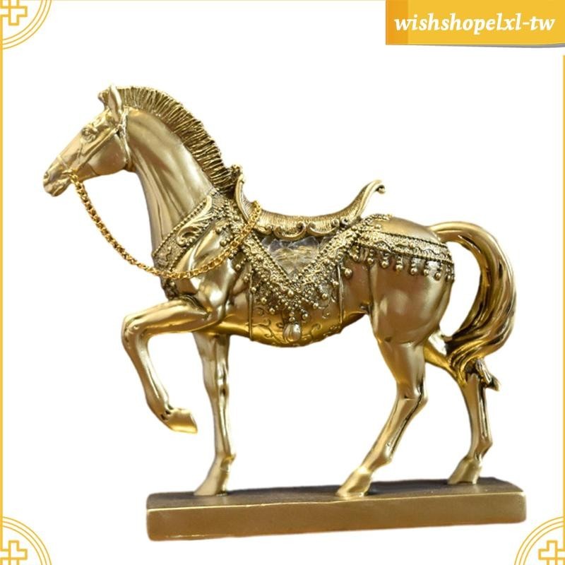 [WishshopelxlTW] 馬雕像裝飾藝術品收藏馬雕像樹脂雕塑