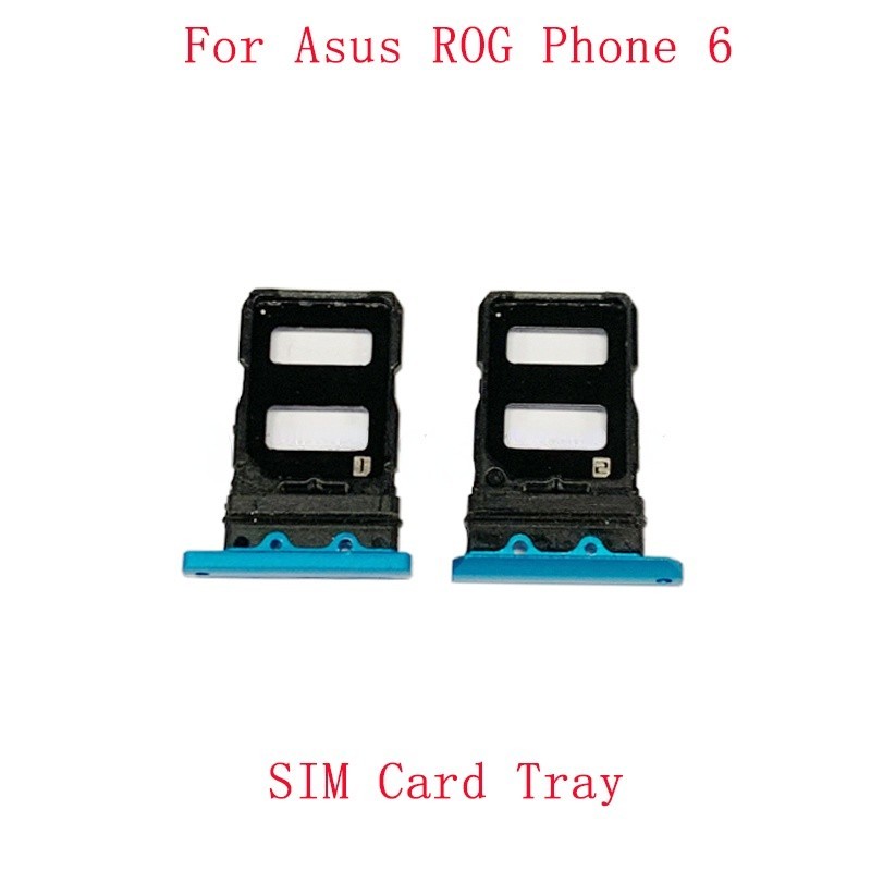 Sim 卡托盤 Sim 卡插槽支架適用於華碩 ROG 手機 6 內存 MicroSD Sim 卡托盤維修零件