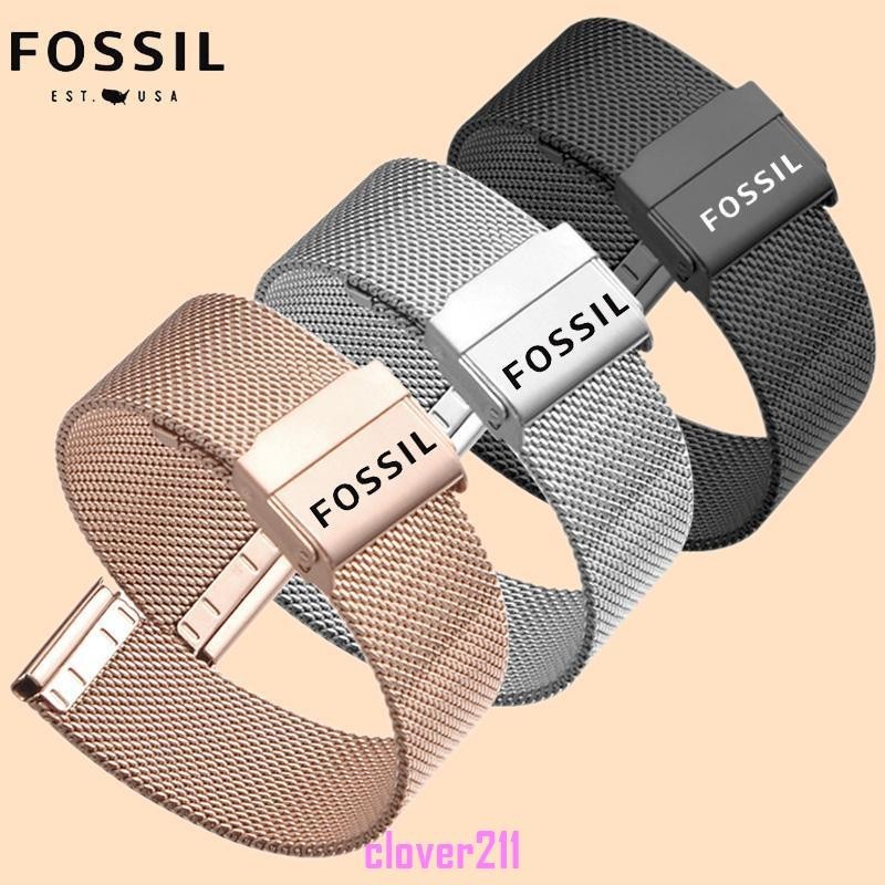 【一凡錶帶】FOSSIL化石手錶帶ES4313 ES4505 ES4433女米蘭精鋼不鏽鋼帶手錶鏈