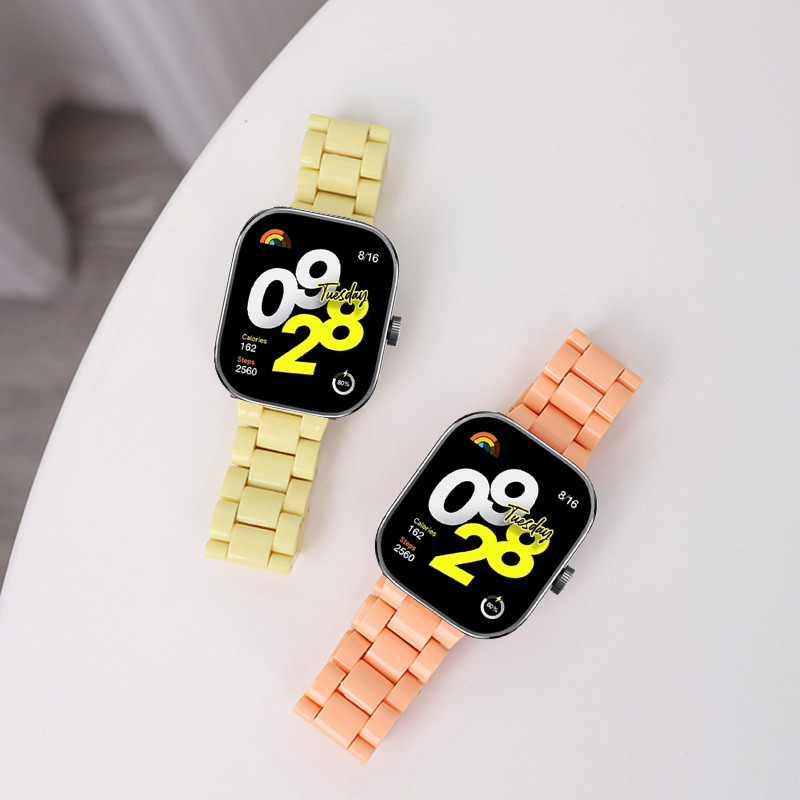 適用於Redmi Watch 4錶帶糖果樹脂錶帶 小米手錶 Redmi watch4 紅米手錶4運動手環替換腕帶