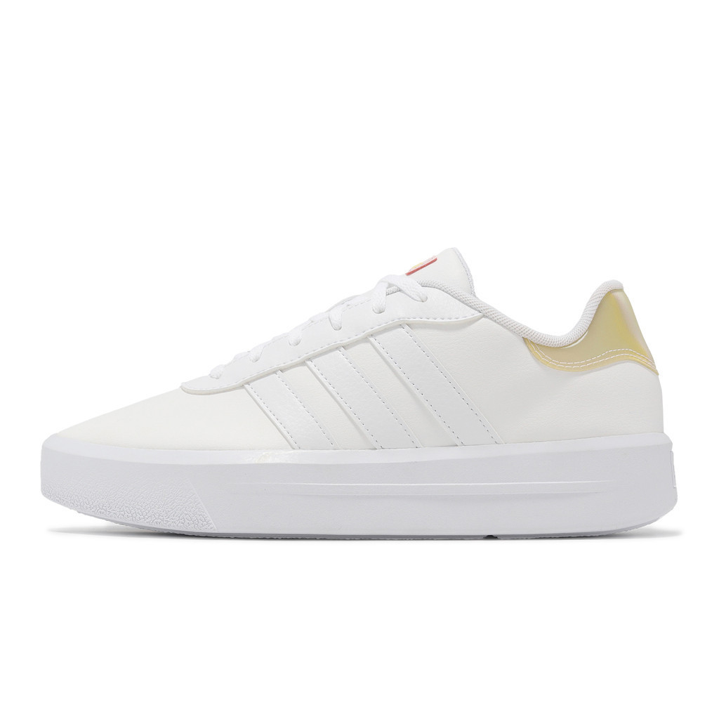 adidas 休閒鞋 Court Platform 白 金 厚底 愛迪達 小白鞋 女鞋【ACS】 GV8997