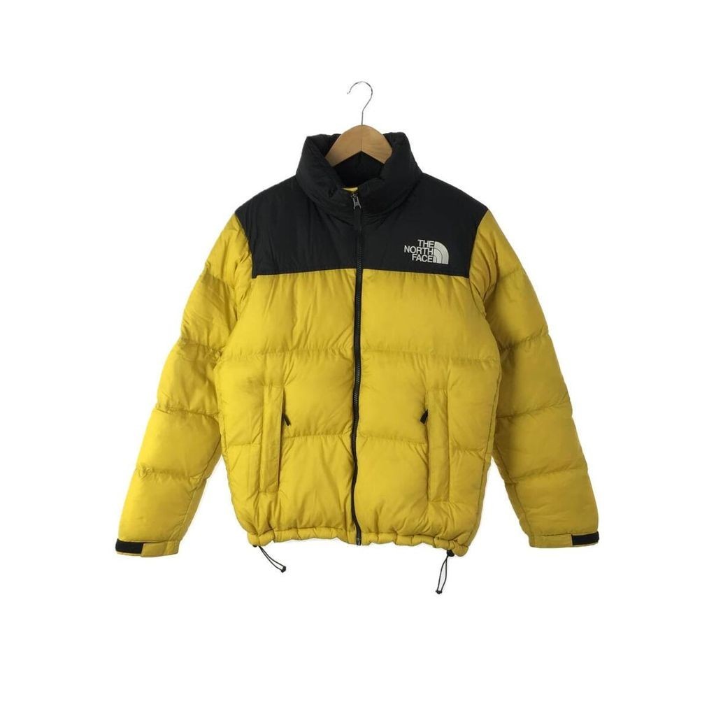 THE NORTH FACE 羽絨服 夾克外套Nuptse尼龍 黃色 日本直送 二手