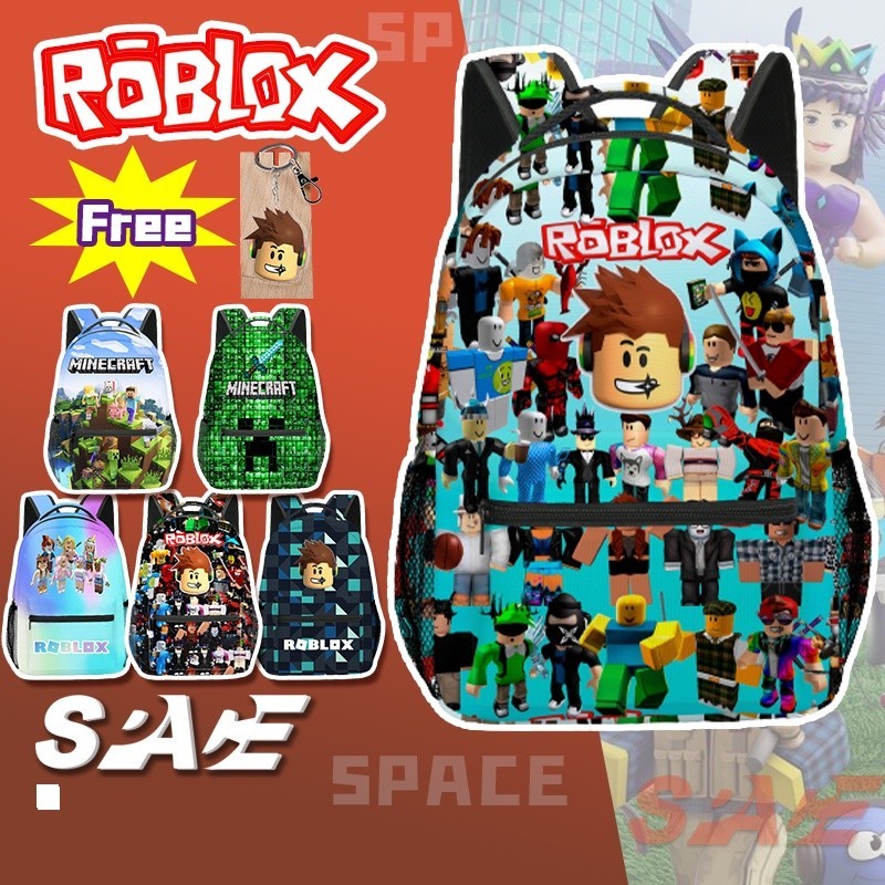 RobLox兒童包男孩女孩Roblox Robux動漫卡通書包大容量背包