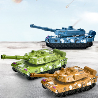 1pc 慣性回力坦克 耐摔玩具車 模型軍事玩具車