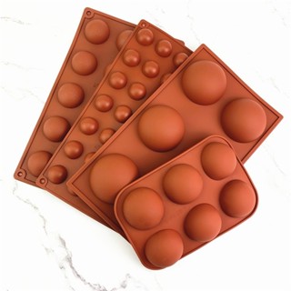 半圓形矽膠模具巧克力軟糖模具烘焙工具蛋糕裝飾工具廚具