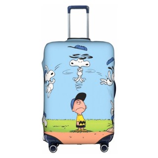 [有貨] 行李套手提箱套 ﻿史努比旅行行李保護套適合 18-32 英寸行李旅行
