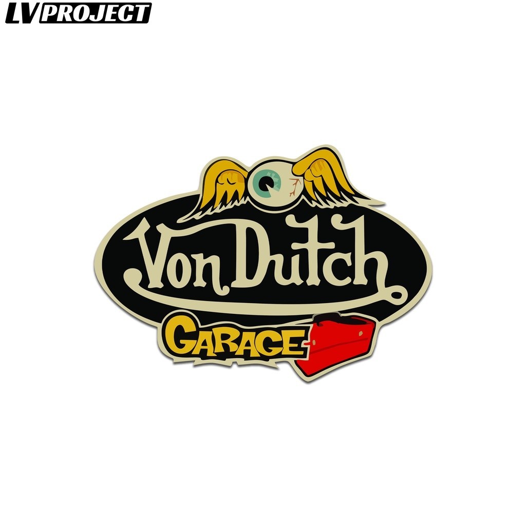 Jdm Project 貼紙 Von Dutch 乙烯基光澤貼紙車庫摩托車 Vespa 頭盔