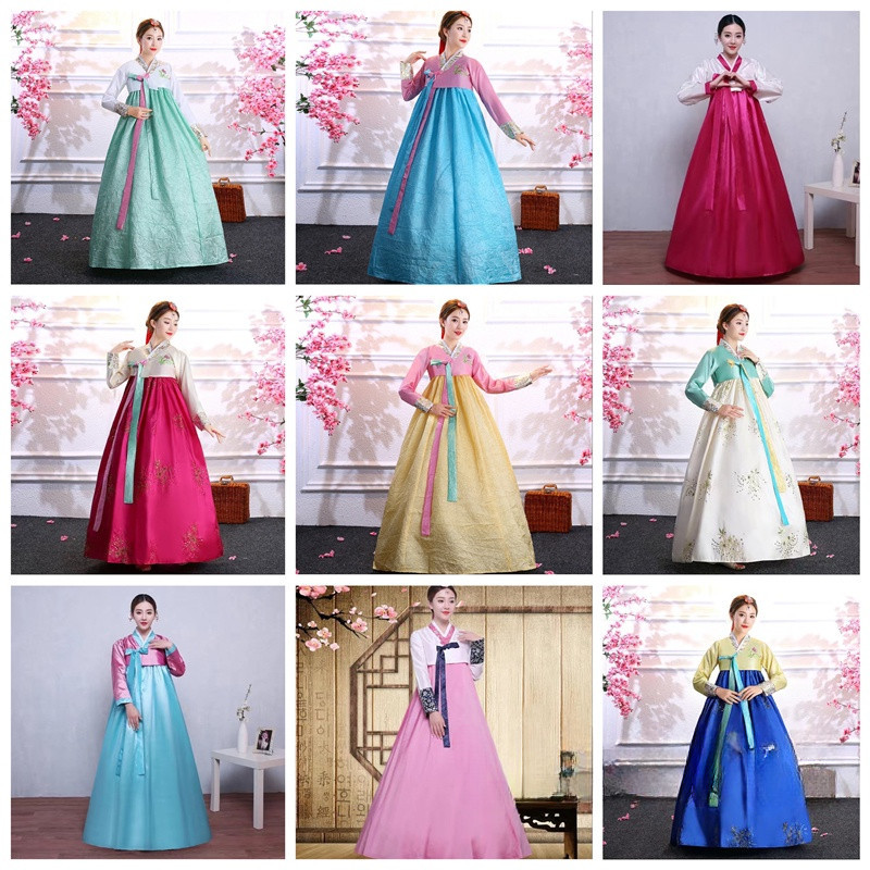 傳統韓服改良成人宮廷韓服韓式民族服飾韓式服飾大昌錦民族舞表演服飾