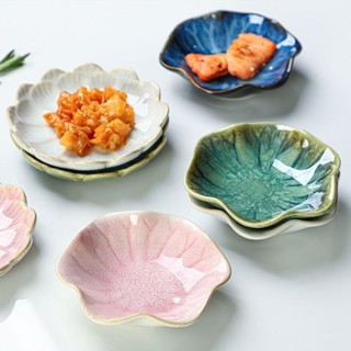 日式家用創意復古蘸料碟調味碟小吃碟醬油碟配菜碟醋碟陶瓷小碟子