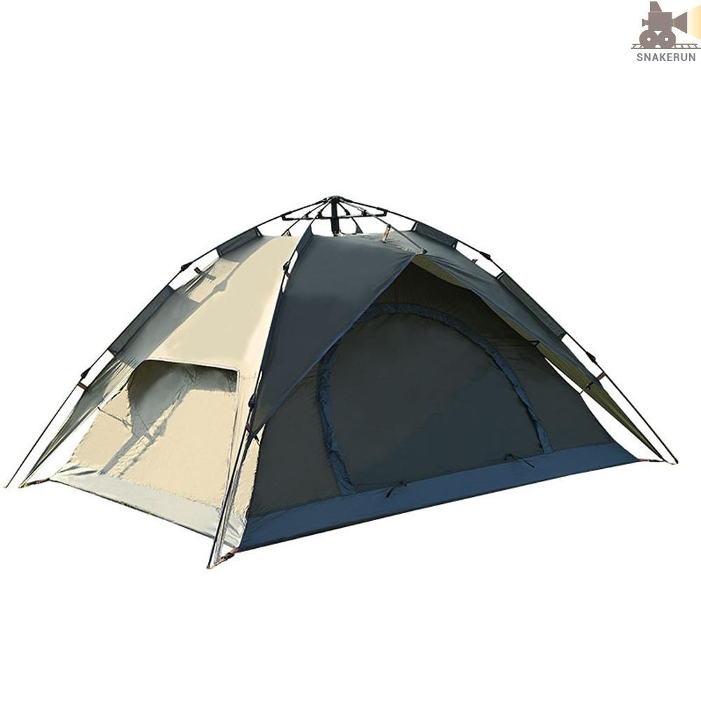 Snew 戶外防水彈出式帳篷 3-4 人即時帳篷雙層自動帳篷露營