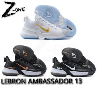 高品質籃球鞋 LeBron Ambassador 13“Lakers”詹姆斯籃球鞋男士帶盒 QLMK