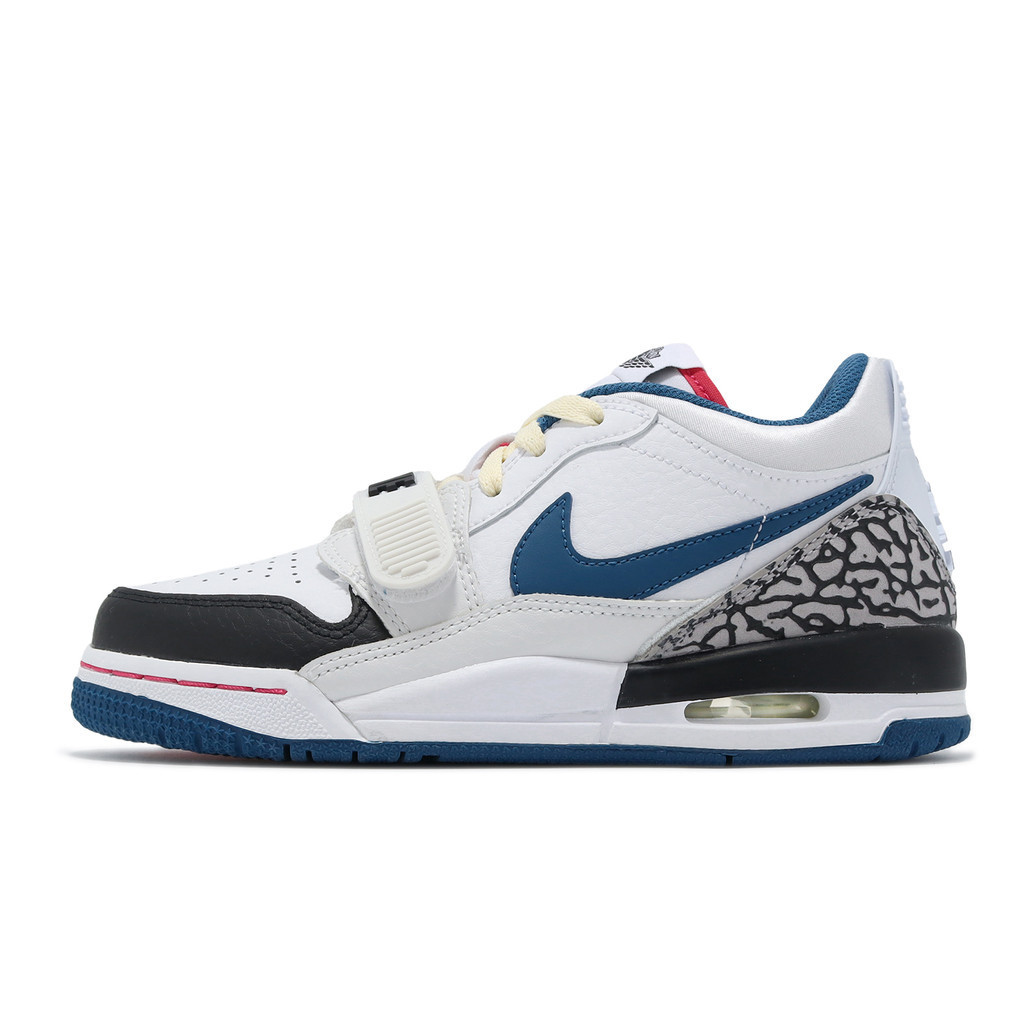 Nike Air Jordan Legacy 312 Low GS 白 藍 黑 爆裂紋 女 大童 FV8117-141