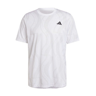 Adidas Club Graph Tee IP1883 男 短袖 上衣 運動 訓練 網球 吸濕排汗 透氣 白