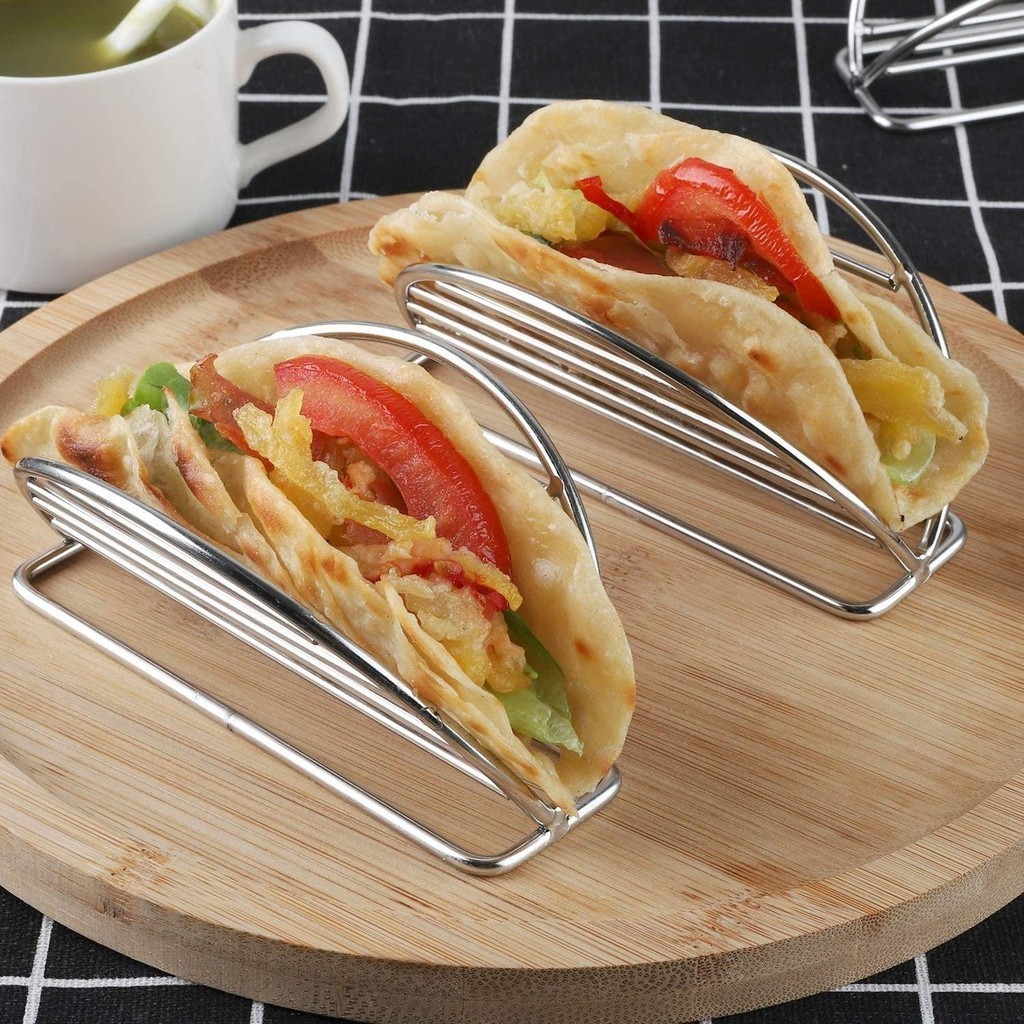 不鏽鋼薄餅架  墨西哥煎餅架 不鏽鋼餅架美式餐廳薄餅架 玉米卷架