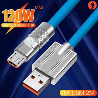 1/1.5/2m Micro-USB 手機電腦充電線 - 耐用智能手機平板電腦 6A/10A 快速充電線