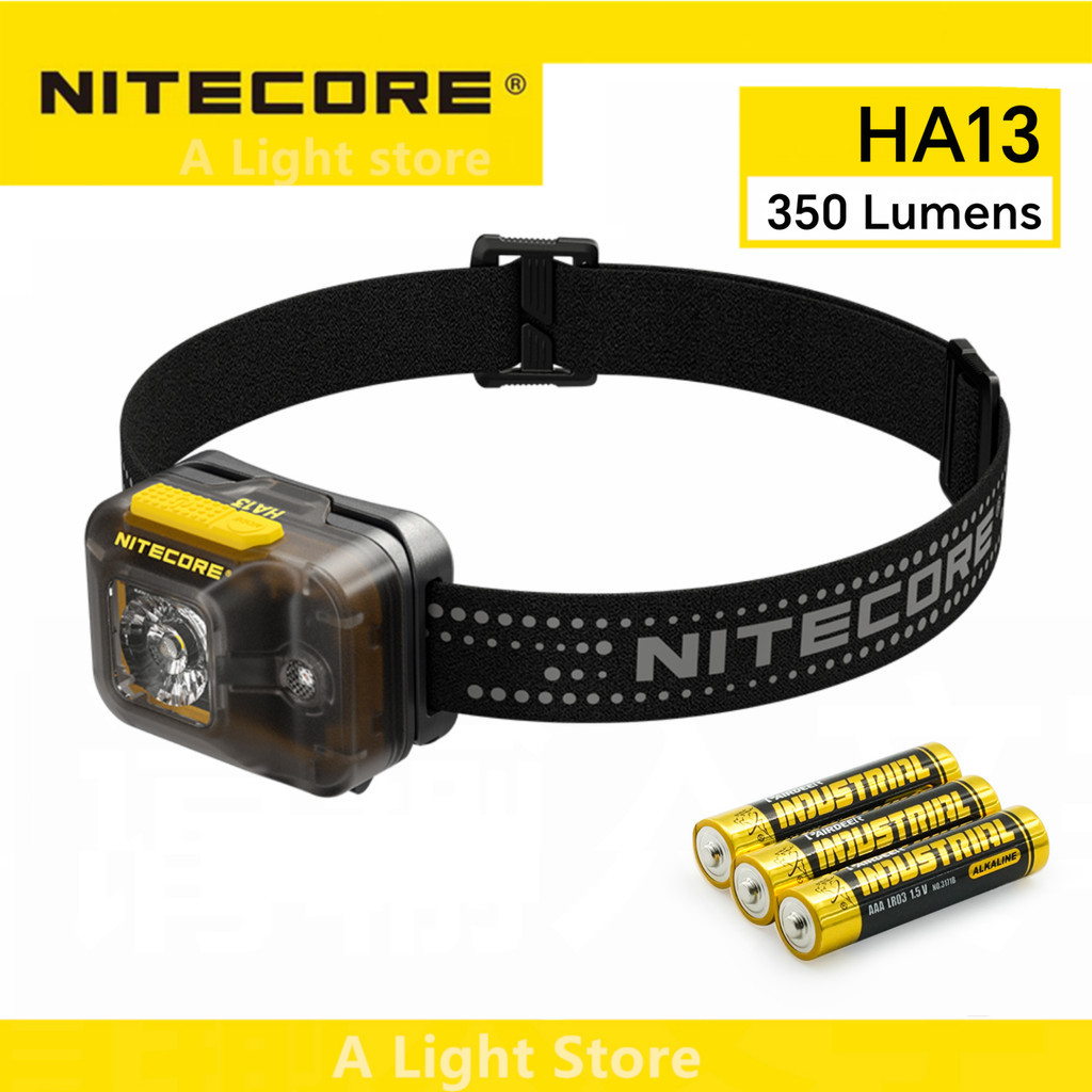 Nitecore HA13頭燈 AAA電池頭燈野營工作燈頭燈越野跑頭燈釣魚頭燈