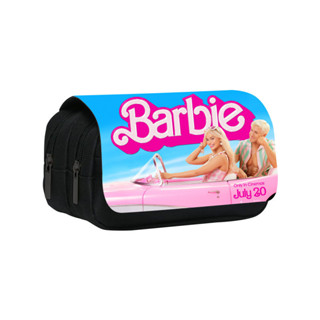 【現貨】芭比barbie公主筆袋新款滌綸文具盒小學生卡通動漫翻蓋大容量筆盒潮