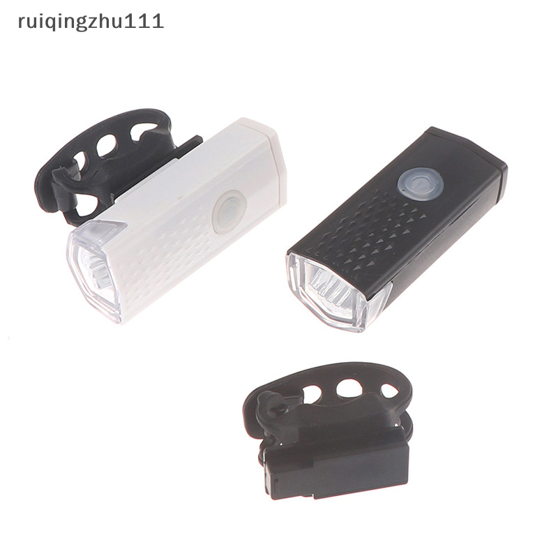 【ruiqingzhu】防水USB充電前置LED自行車燈自行車燈配件【TW】