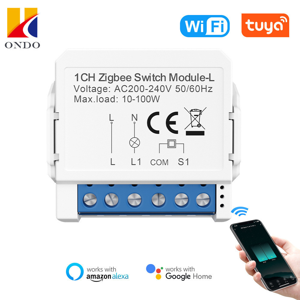 ZigBee 3.0 單火通斷器 1/2/3/路 燈開關塗鴉迷你斷路器開關模塊 WFSZ