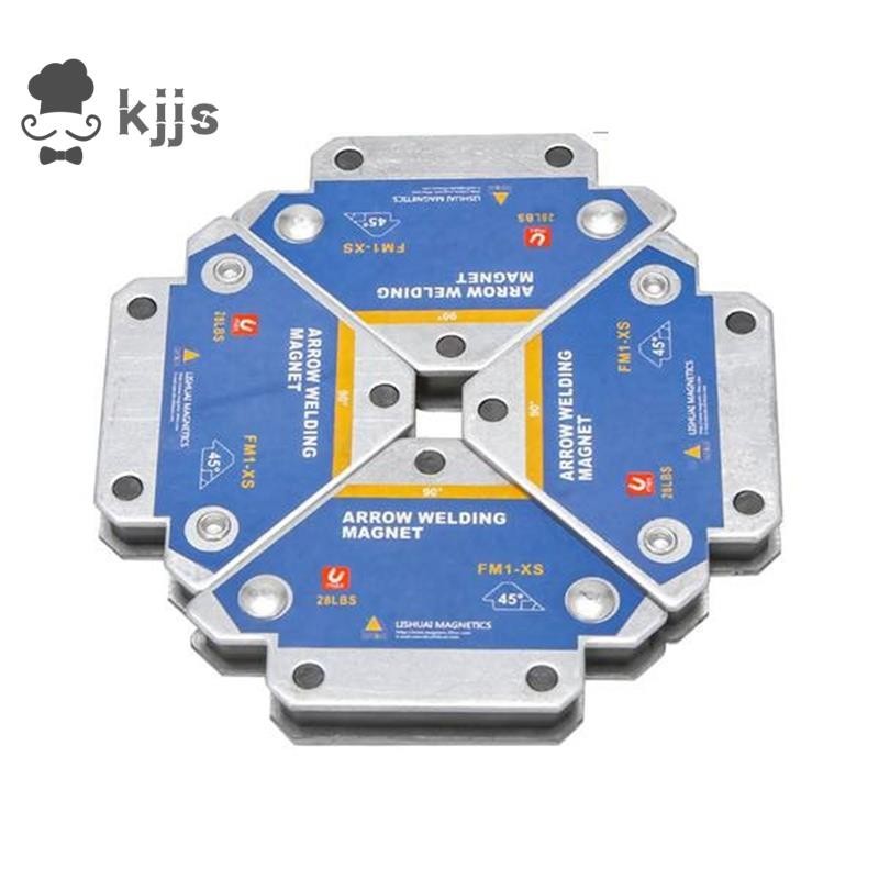 4 件裝 50KG 磁性焊接支架角焊磁鐵焊接固定器定位器鐵氧體固定輔助定位器工具