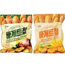 【享吃零食】韓國 CW 大蒜麵包風味餅乾/黃起司風味麵包餅