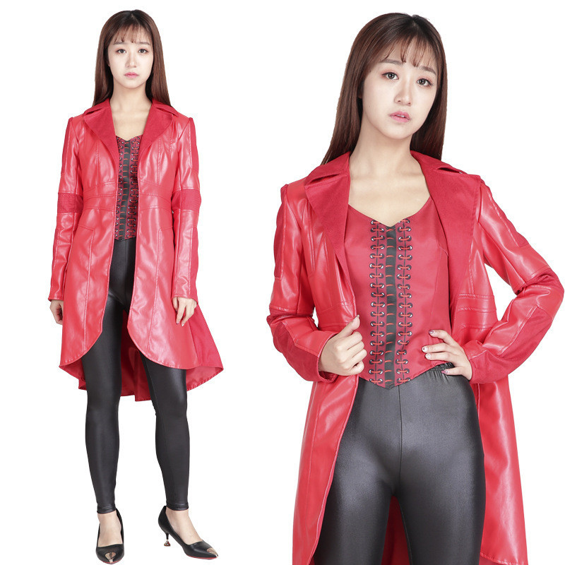 ✨24小時出貨✨緋紅女巫cosplay衣服裝風衣外套 復仇者聯盟扮演服裝猩紅女巫衣服