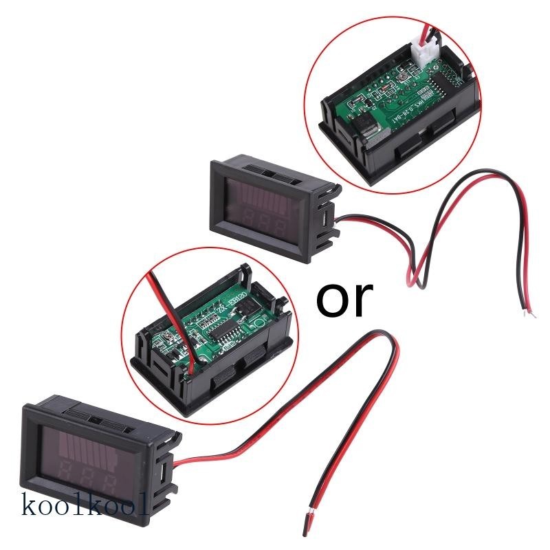 【KOOL】數字電壓表電壓表電池容量指示器電池表15V-72V電壓顯示專業高