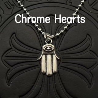 Chrome Hearts 克羅心925純銀項鍊古家項鍊男女款小號心月女神之手項鍊復古嘻哈毛衣鏈CX053