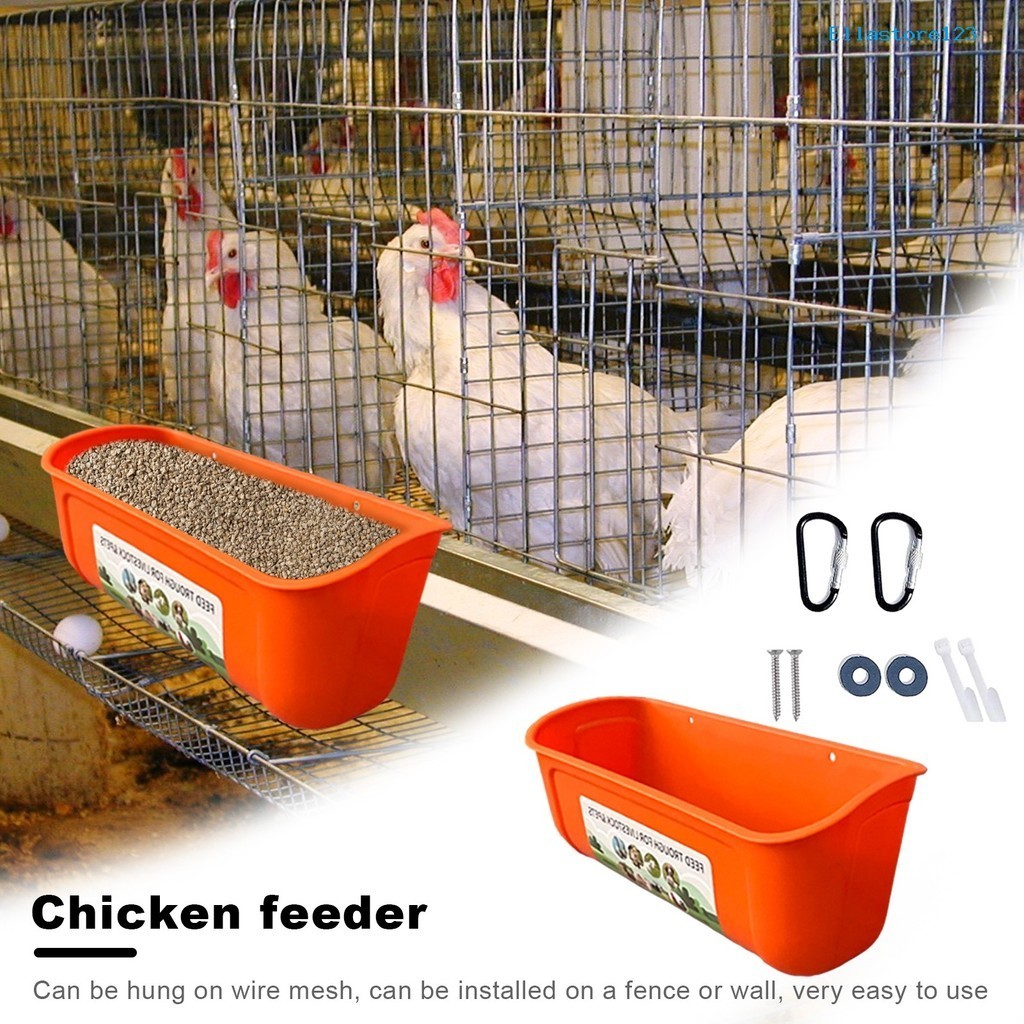 【家有愛寵】養雞餵食器自動餵食雞鴨鵝山羊大容量懸掛柵欄飼料槽食槽