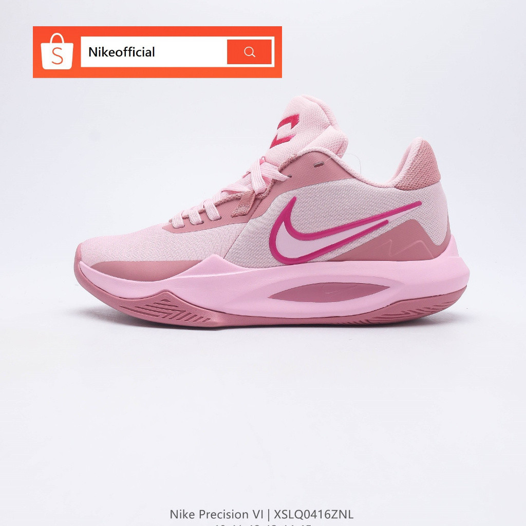 耐吉 100% 原裝 Nike Precision 6 FlyEae 男士粉色休閒運動籃球鞋