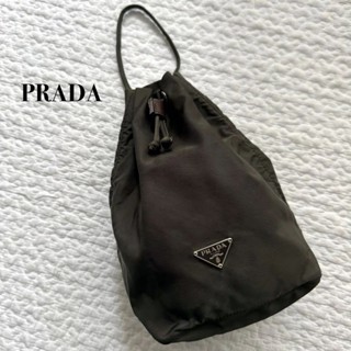 PRADA 小包包 束口包 Tessuto Mini 尼龍 日本直送 二手