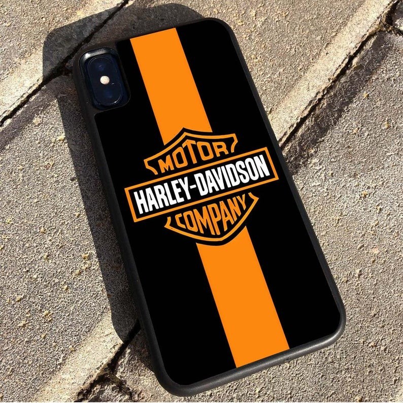 HARLEY DAVIDSON 哈雷戴維森黑色印花硬殼手機殼保護套適用於 IPhone 15 IPhone 15 Pro