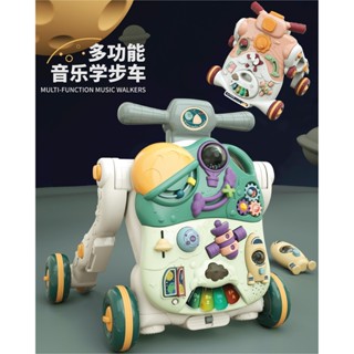 HOT寶寶手推車學步車玩具四合一 助力車早教啟蒙音樂玩具車