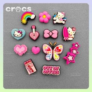 Crocs jibbitz 粉色 Kitty jibbitz crocs 魅力 jibits crocs 套裝 DIY