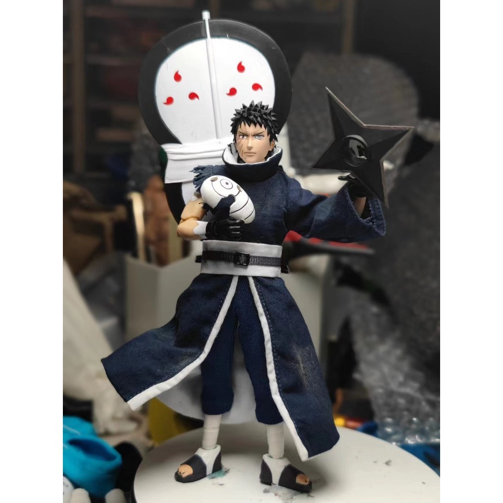 【精品】現貨SHF 帶土 戰損版 面具 頭雕 1/12 diy 自改 火影忍者