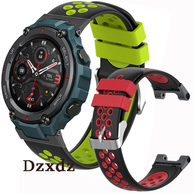 Amazfit T Rex 2 Pro 智能手錶錶帶手鍊腕帶的時尚矽膠錶帶