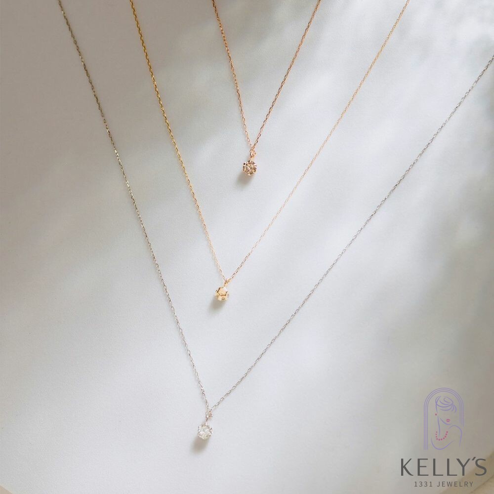 【KELLY'S】K18金 10分 鑽石項鍊