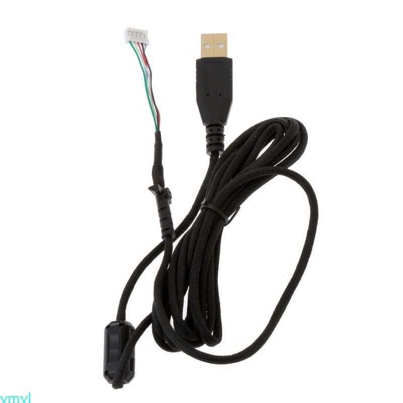Ymyl 傘繩鼠標電纜 MOD 配件線超柔軟輕便手工舒適適用於 G102 G 有線鼠標
