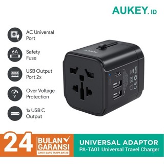 Aukey PA-TA01 旅行充電器適配器通用 15W 3 端口 USB 類型 A/C