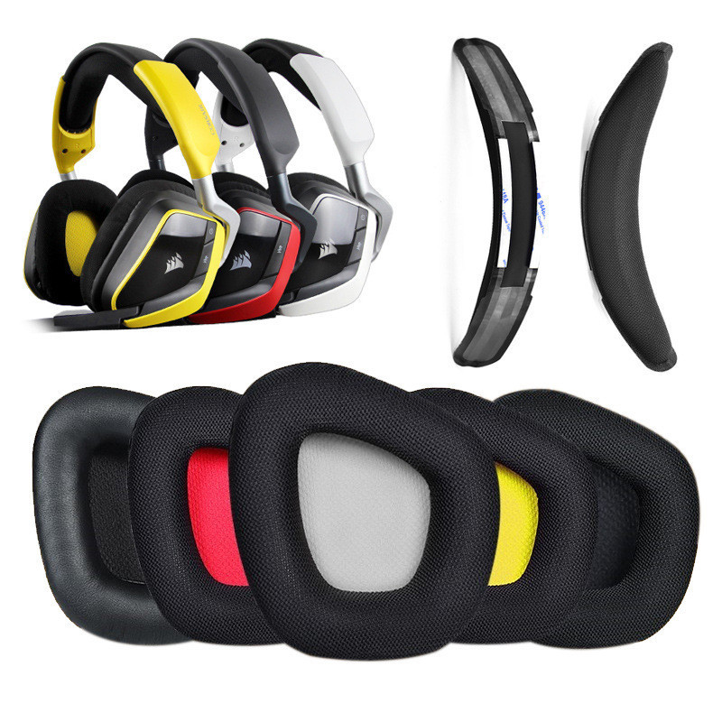 適用海盜船天行者耳機罩VOID PRO ELITE耳機套耳罩頭梁墊橫梁配件