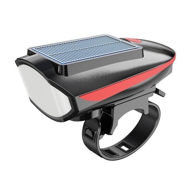 太陽能充電腳踏車燈多功能帶喇叭腳踏車照明燈
