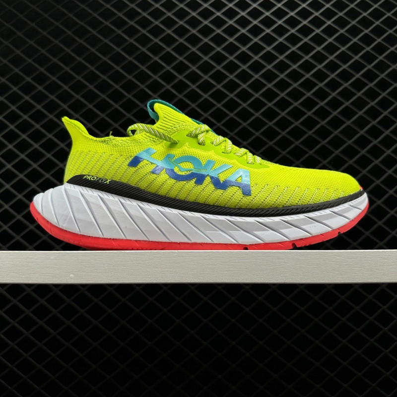 Hoka One carbon X3 男女通用輕便透氣跑鞋,男女專業緩震跑鞋,尺碼 36-45