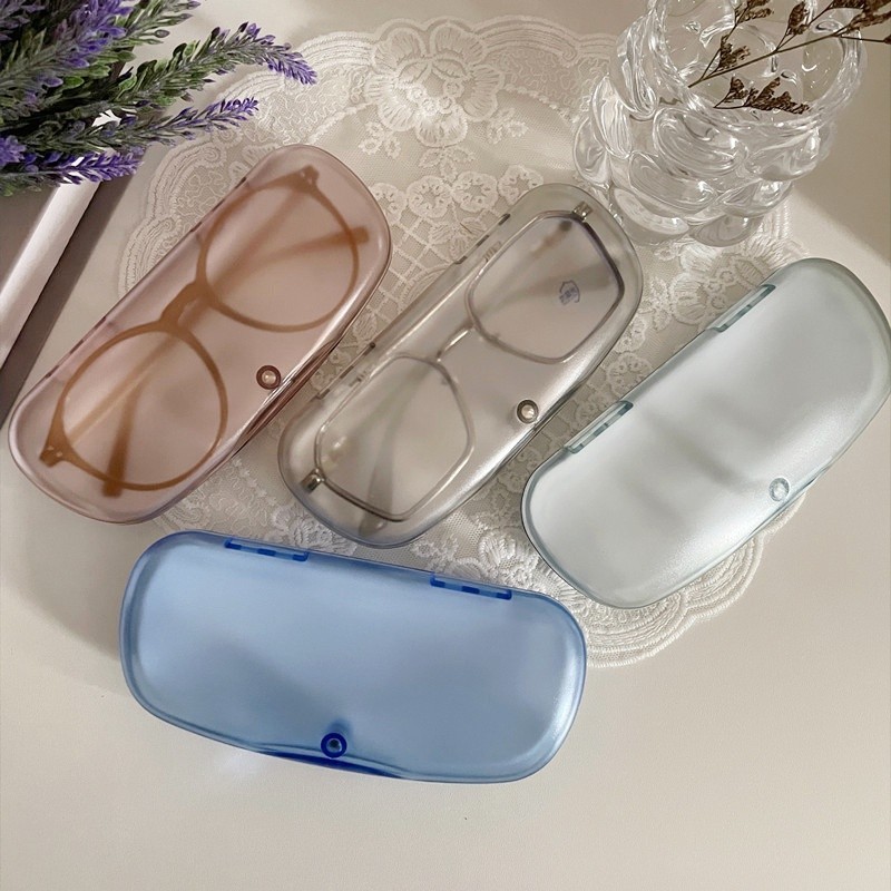 便攜式透明防水塑料硬眼鏡盒閱讀盒外殼太陽鏡保護盒
