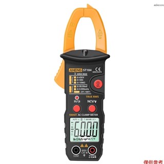 Aneng 真有效值數字萬用表鉗錶 DC/AC 電壓檢測器交流安培錶帶歐姆電容 NCV 連續性二極管赫茲溫度測試儀