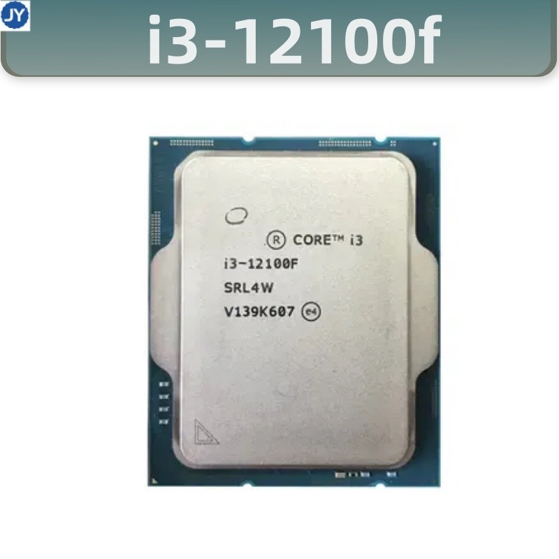 酷睿 i3-12100F i3 12100F 3.3 GHz 4 核 8 線程 CPU 處理器 L3=12M 60W L