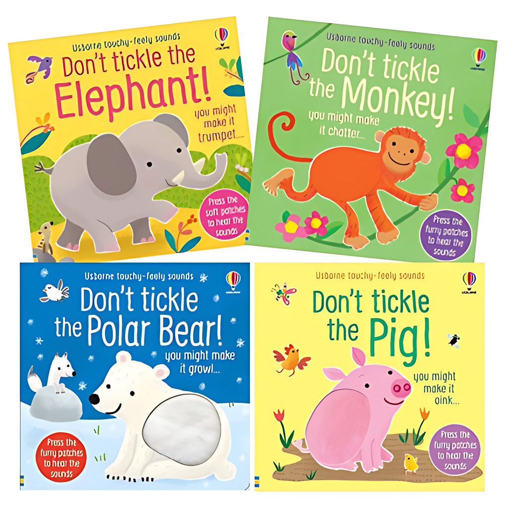 Don't Tickle the Elephant / Monkey / Polar Bear / Pig! (硬頁觸摸音效書)(共4本)(硬頁書)/Sam Taplin Don't Tickle the... 【三民網路書店】