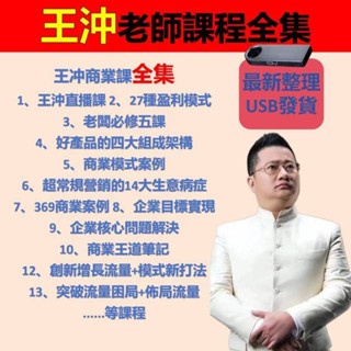 🔥王沖商業模式全集🔥 USB發貨 27種盈利模式 好產品的四大組成架構 流量破點設計 創新式增長 佈局流量鐵三角