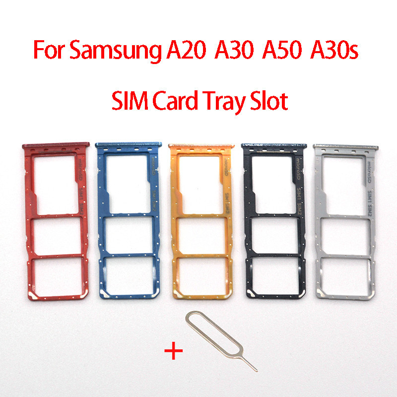 SAMSUNG Sim 卡托盤插槽適用於三星 Galaxy A50 A505F A30s A30 A307 A305 A